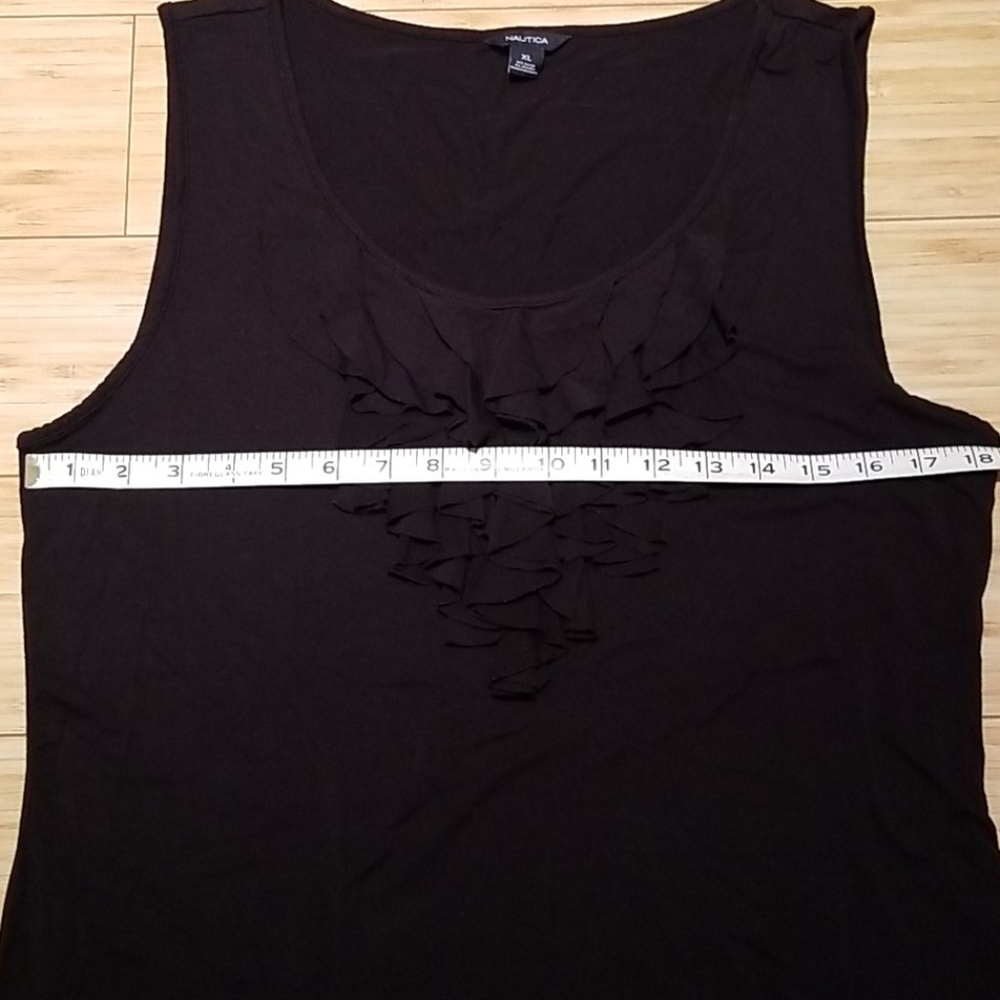 Nautica Ruffle Neck Tank Top - Picture 8 of 10
